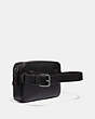 COACH®,METROPOLITAN SOFT BELT BAG,Leather,Mini,Black Antique Nickel/Black,Angle View