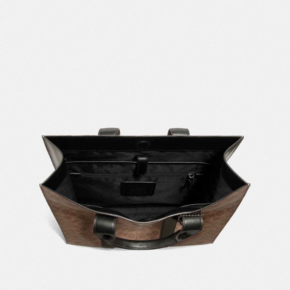 Cabas vertical Metropolitan souple en toile exclusive