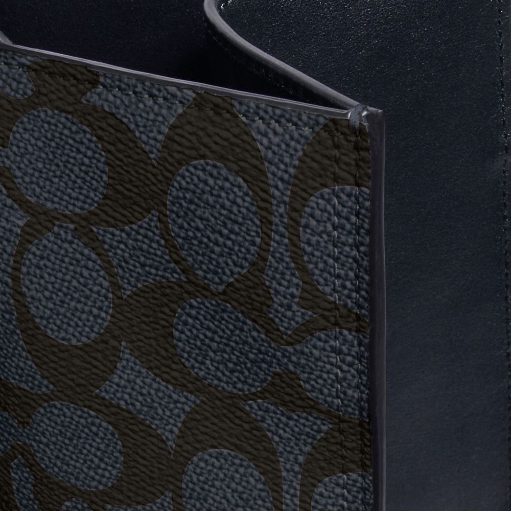 COACH®,Metropolitan Soft Vertical Tote In Signature Canvas,,Closer View