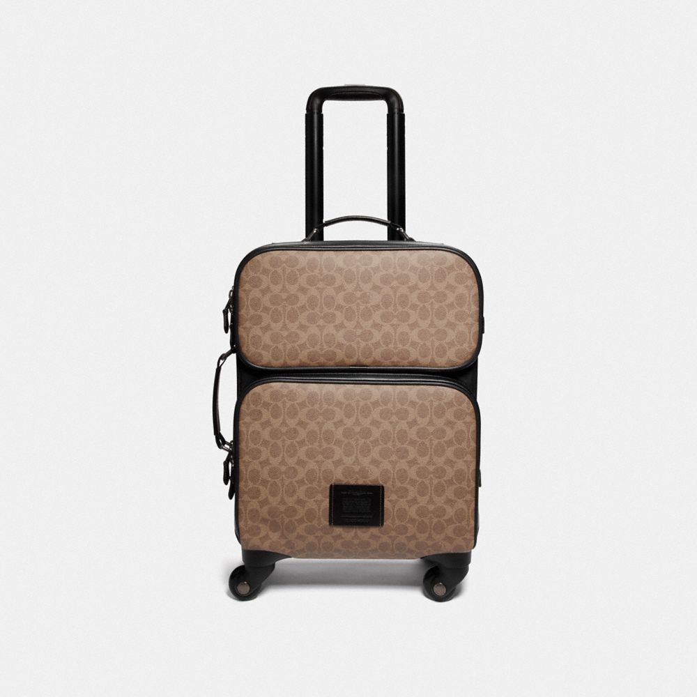 COACH Academy Travel Wheeled Carry On In Signature Canvas