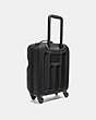 COACH®,ACADEMY TRAVEL WHEELED CARRY ON IN SIGNATURE CANVAS,Coated Canvas,X-Large,Black/Khaki/Black Copper,Angle View