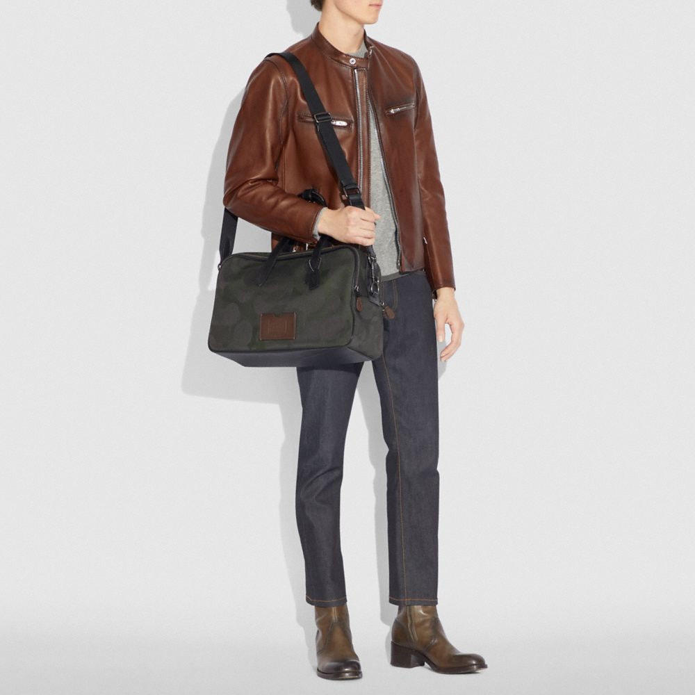 COACH®,Academy Travel Duffle With Camo Print,,Detail View