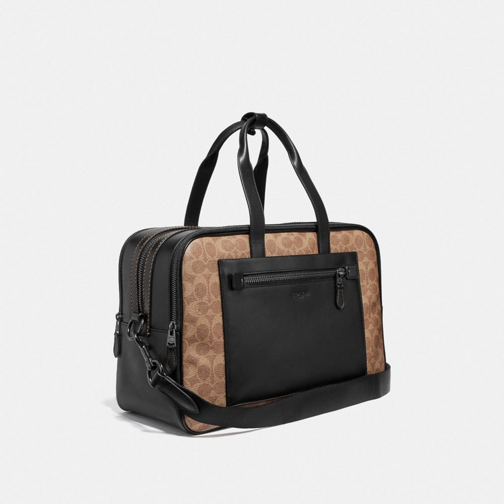 COACH®  Wine Carrier In Signature Canvas