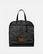 COACH®,ACADEMY TRAVEL TOTE WITH CAMO PRINT,Mixed Material,Large,Military Wild Beast/Black Copper,Front View