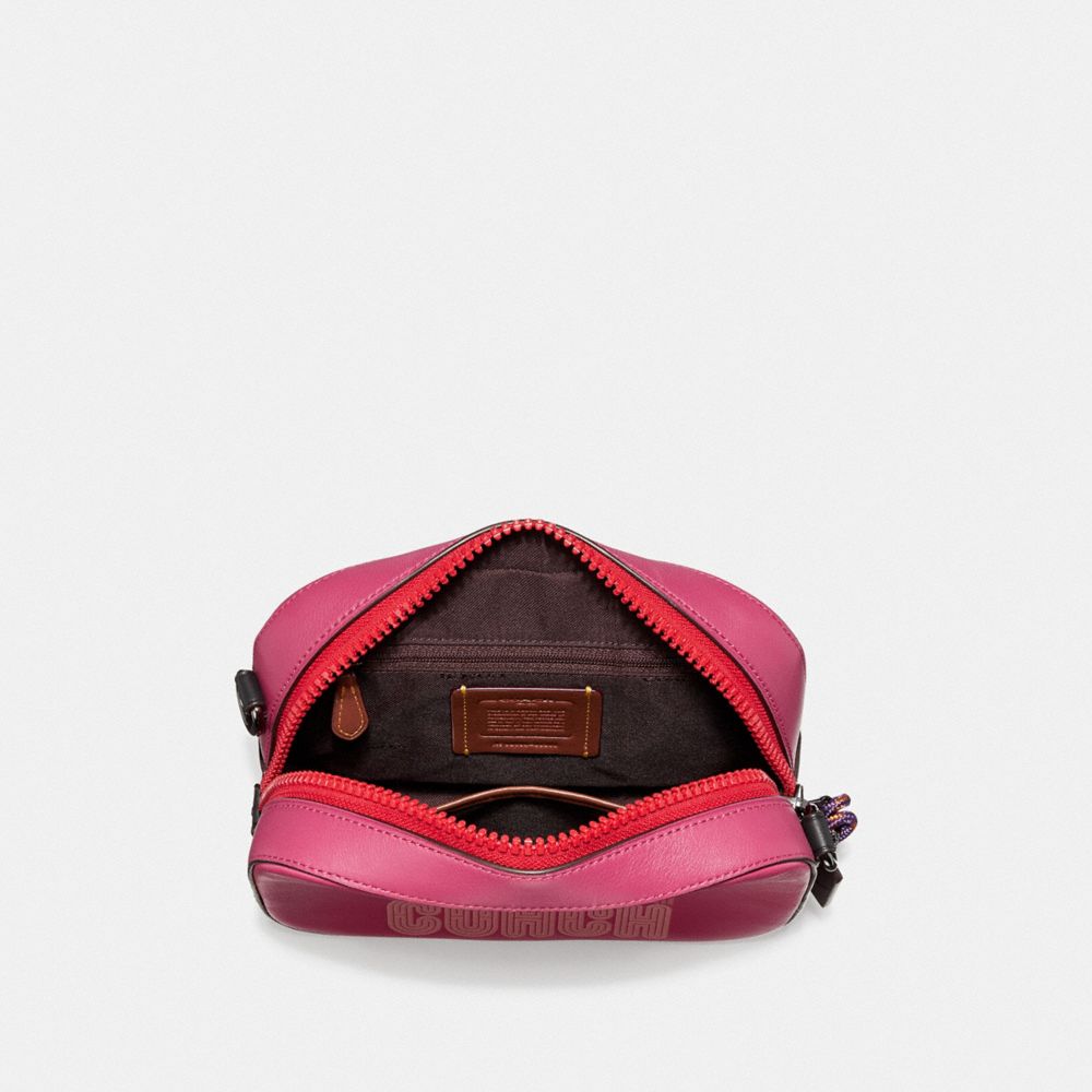 COACH®,Camera Bag With Coach Print,,Inside View,Top View