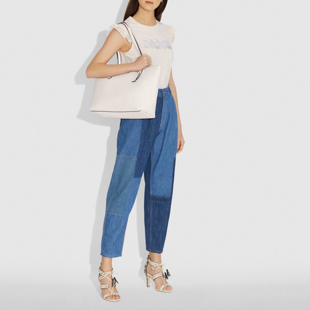 COACH® Outlet  Zip Top Tote In Signature Canvas