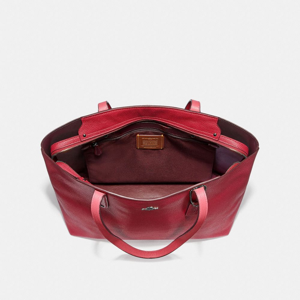 COACH®,Central Tote With Zip,,Inside View,Top View