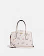 COACH®,CHARLIE CARRYALL 28 WITH MEADOW PRAIRIE PRINT,Leather,Medium,Gold/Chalk,Front View