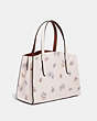 COACH®,CHARLIE CARRYALL 28 WITH MEADOW PRAIRIE PRINT,Leather,Medium,Gold/Chalk,Angle View
