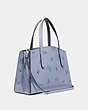 COACH®,CHARLIE CARRYALL 28 WITH MEADOW PRAIRIE PRINT,Leather,Medium,Silver/Mist,Angle View