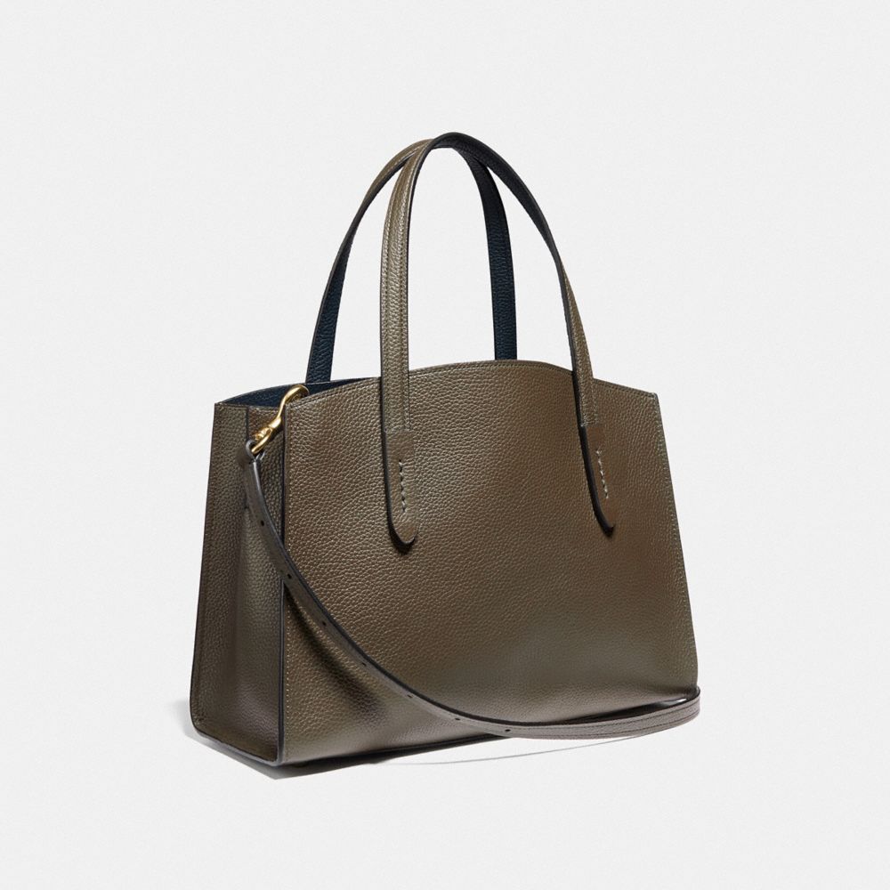 Charlie carryall outlet with scallop rivets