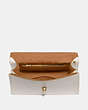 COACH®,PARKER TOP HANDLE 32,Leather,Large,Brass/Beechwood Multi,Inside View,Top View
