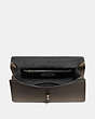 COACH®,PARKER TOP HANDLE 32,Leather,Large,Pewter/Moss,Inside View,Top View