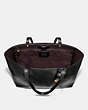 COACH®,CENTRAL TOTE,Leather,X-Large,Gold/Black,Inside View,Top View
