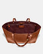 COACH®,CENTRAL TOTE,Leather,X-Large,Gold/1941 Saddle,Inside View,Top View