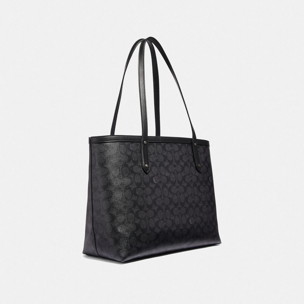 Coach refined calf leather central tote new arrivals