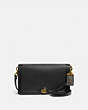 COACH®,RILEY,Leather,Small,Brass/Black,Front View
