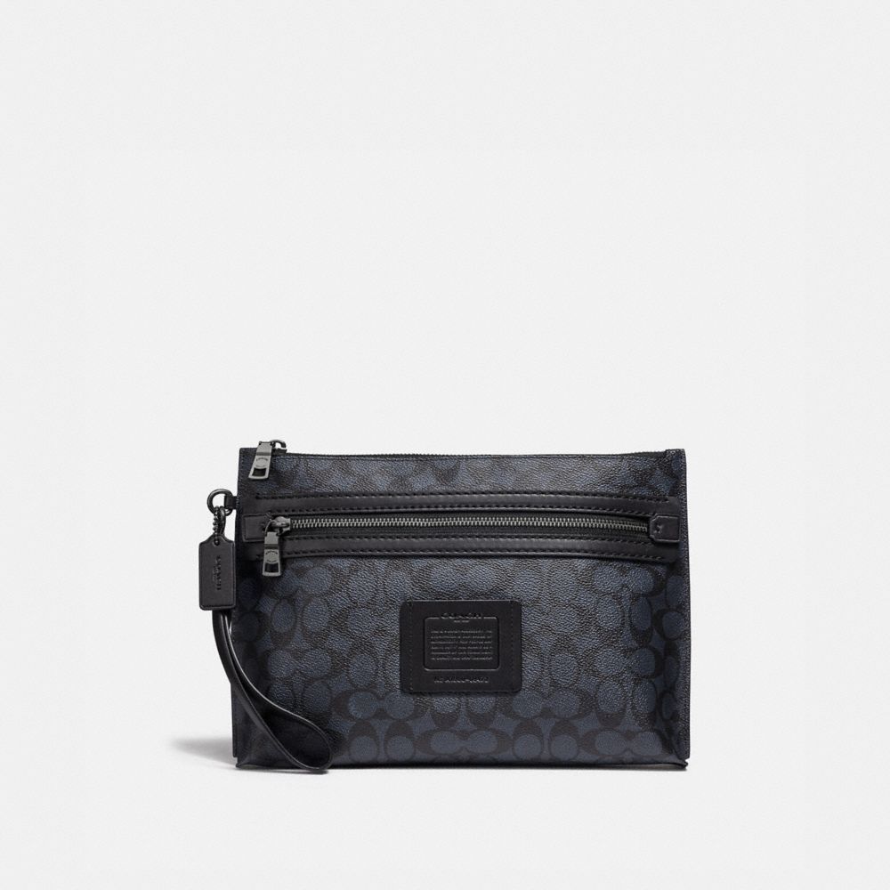 COACH Academy Pouch In Signature Canvas