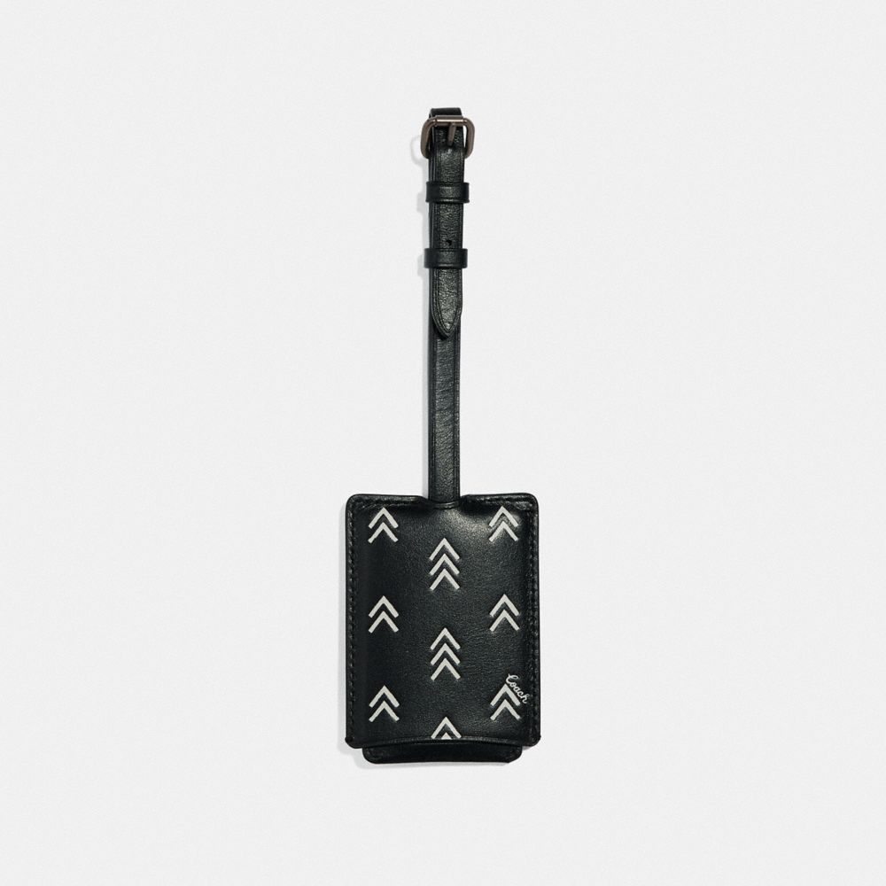 Luggage Tag With Line Arrow Print