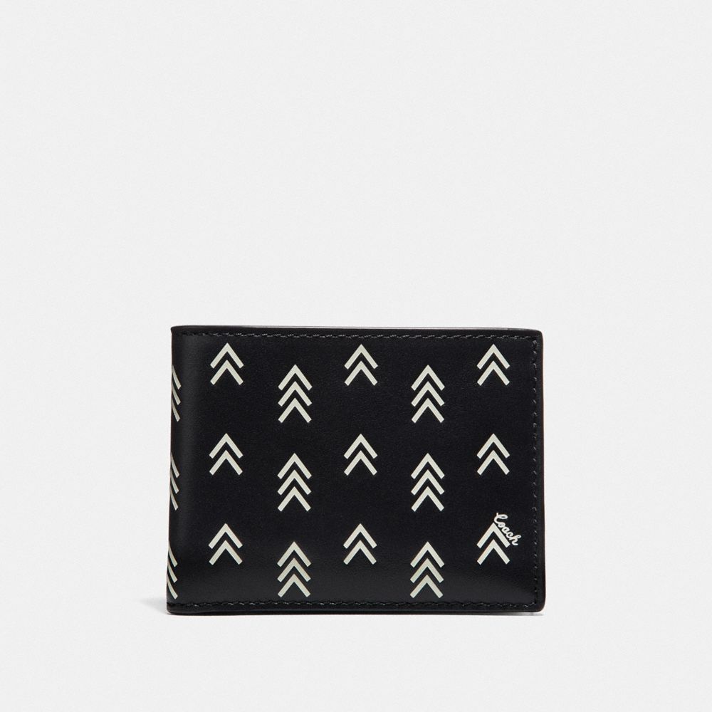 COACH® | Boxed Slim Billfold Wallet With Line Arrow Print
