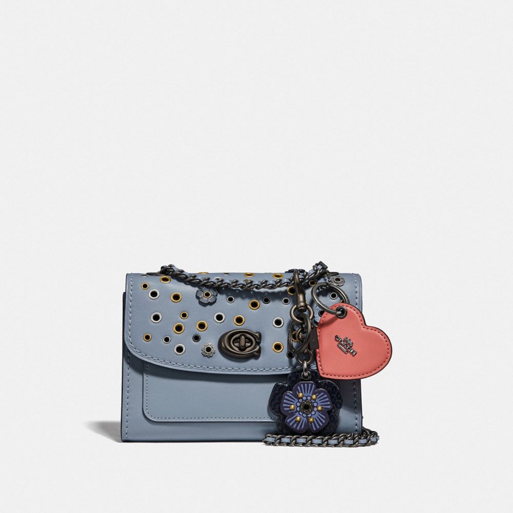 COACH®,Parker 18 With Scattered Rivets,,Angle View