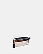COACH®,BELT BAG 40 WITH COACH PRINT,Leather,Medium,Gunmetal/Chalk Multi,Angle View