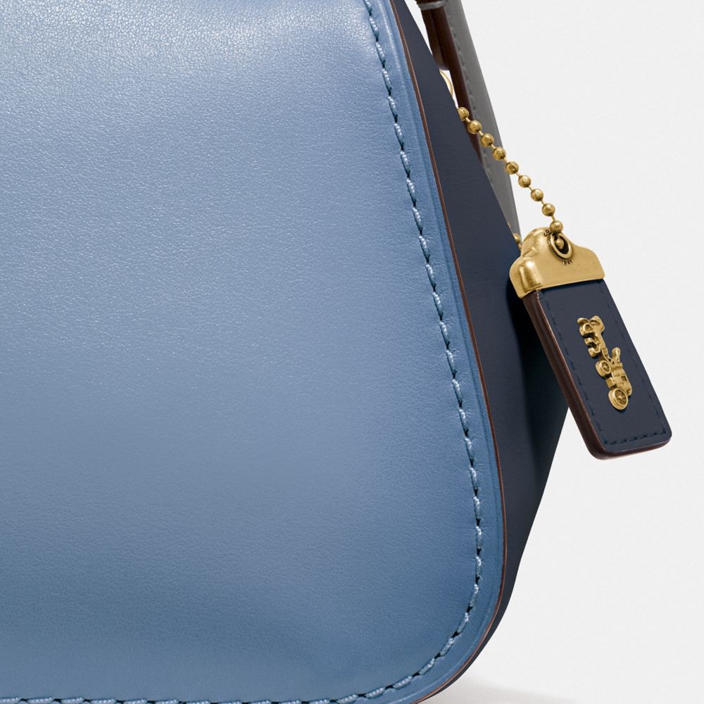 Coach+Colorblock+Glovetanned+Leather+Kisslock+Frame+Bag+Slate+Blue+23+69534  for sale online