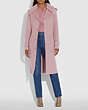 COACH®,DOUBLE FACE MIDI COAT WITH REMOVABLE SHEARLING COLLAR,wool,Mauve,Scale View