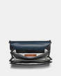 COACH®,RILEY WITH SIGNATURE PATCHWORK,Leather,Small,Charcoal Slate Multi/Pewter,Inside View,Top View