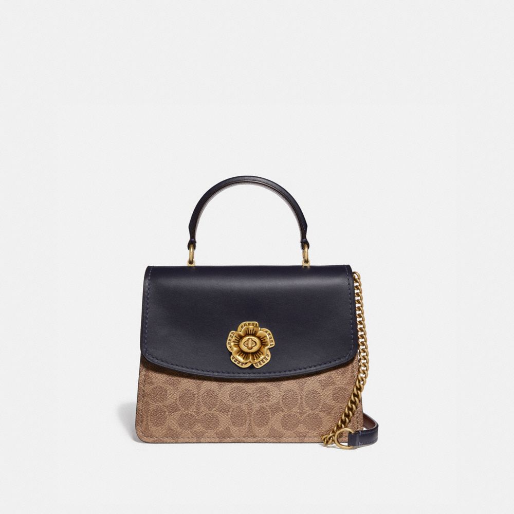 COACH Outlet Parker Top Handle In Colorblock Signature Canvas