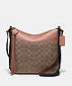 COACH®,CHAISE CROSSBODY BAG IN COLORBLOCK SIGNATURE CANVAS,Coated Canvas,Medium,Brass/Tan/Ink/Light Peach,Front View