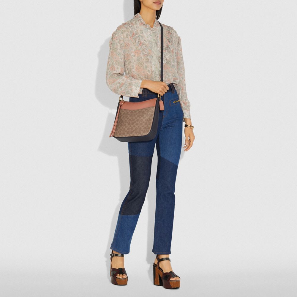 COACH®,Chaise Crossbody Bag In Colorblock Signature Canvas,,Detail View