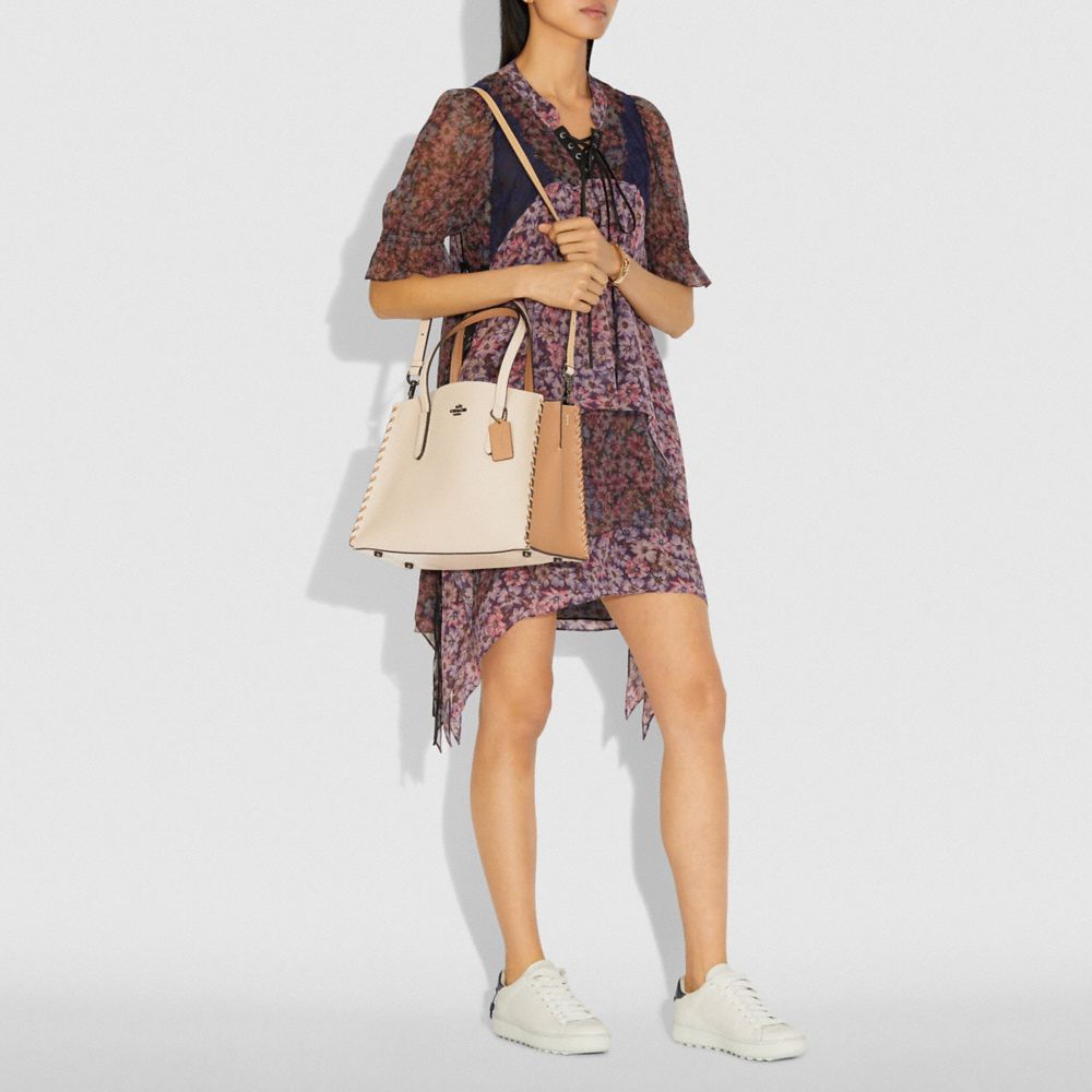 COACH®,Charlie Carryall In Colorblock With Whipstitch,,Detail View