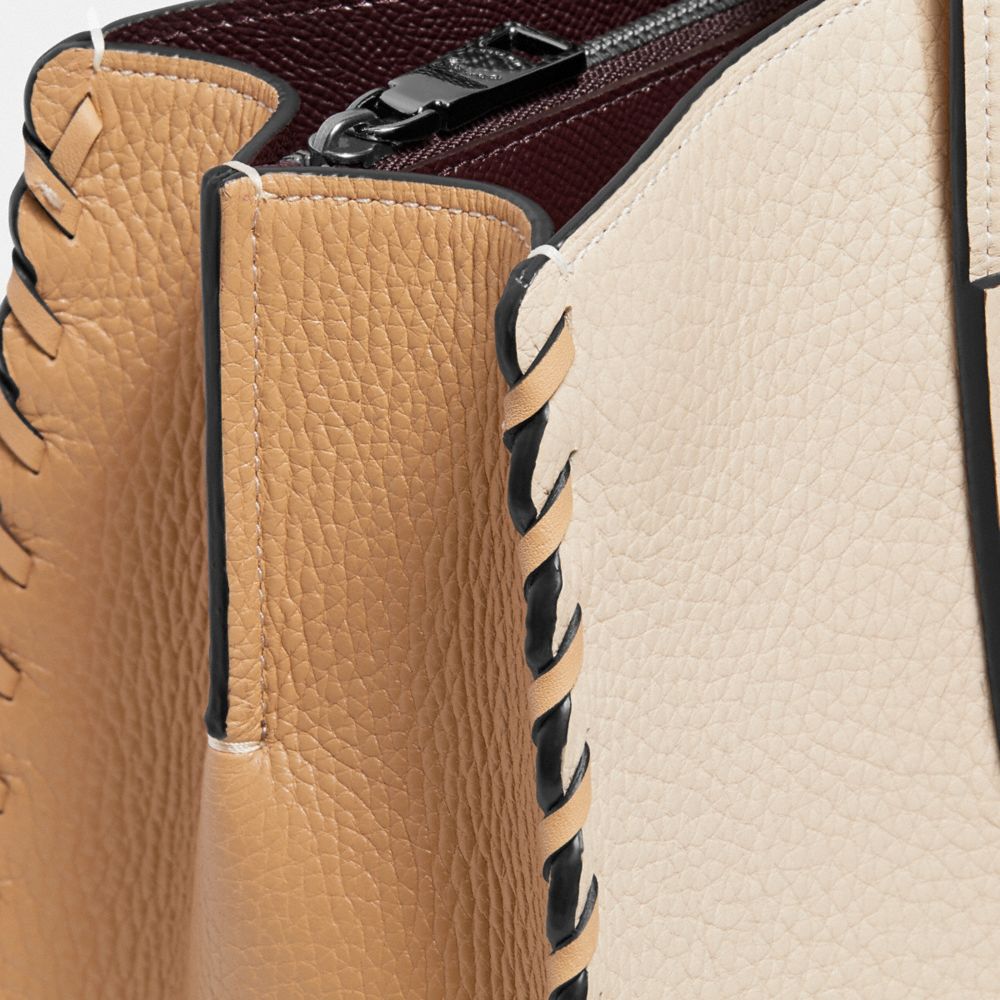 COACH®,Charlie Carryall In Colorblock With Whipstitch,,Closer View