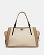 COACH®,DREAMER 36 IN COLORBLOCK WITH WHIPSTITCH,Leather,Large,Ivory Multi/Pewter,Back View