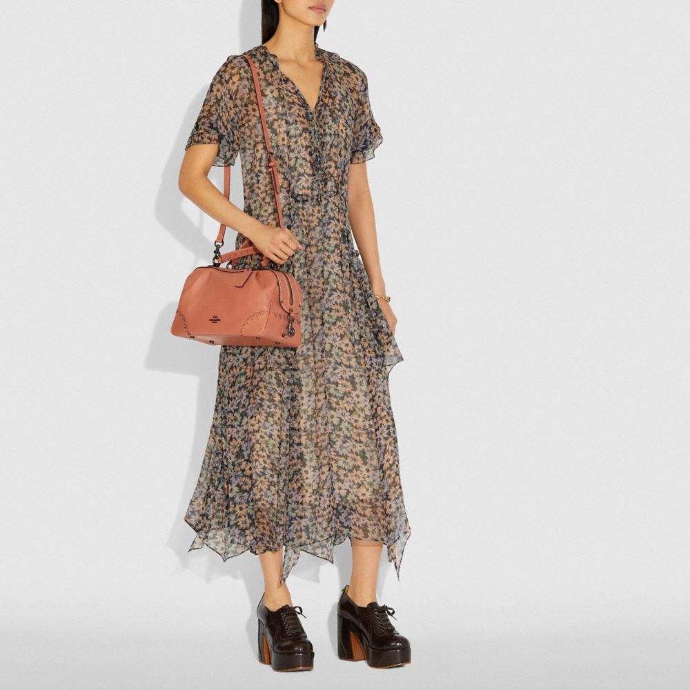 Lane Satchel With Whipstitch