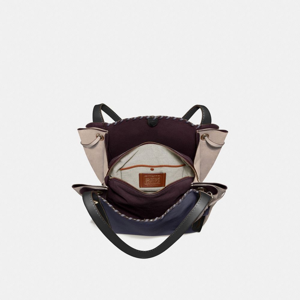 Harmony Hobo In Colorblock With Whipstitch