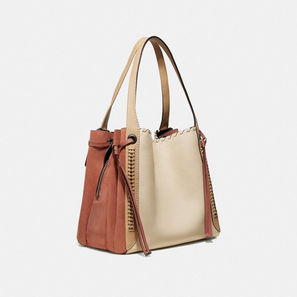 COACH®,Harmony Hobo In Colorblock With Whipstitch,,Angle View