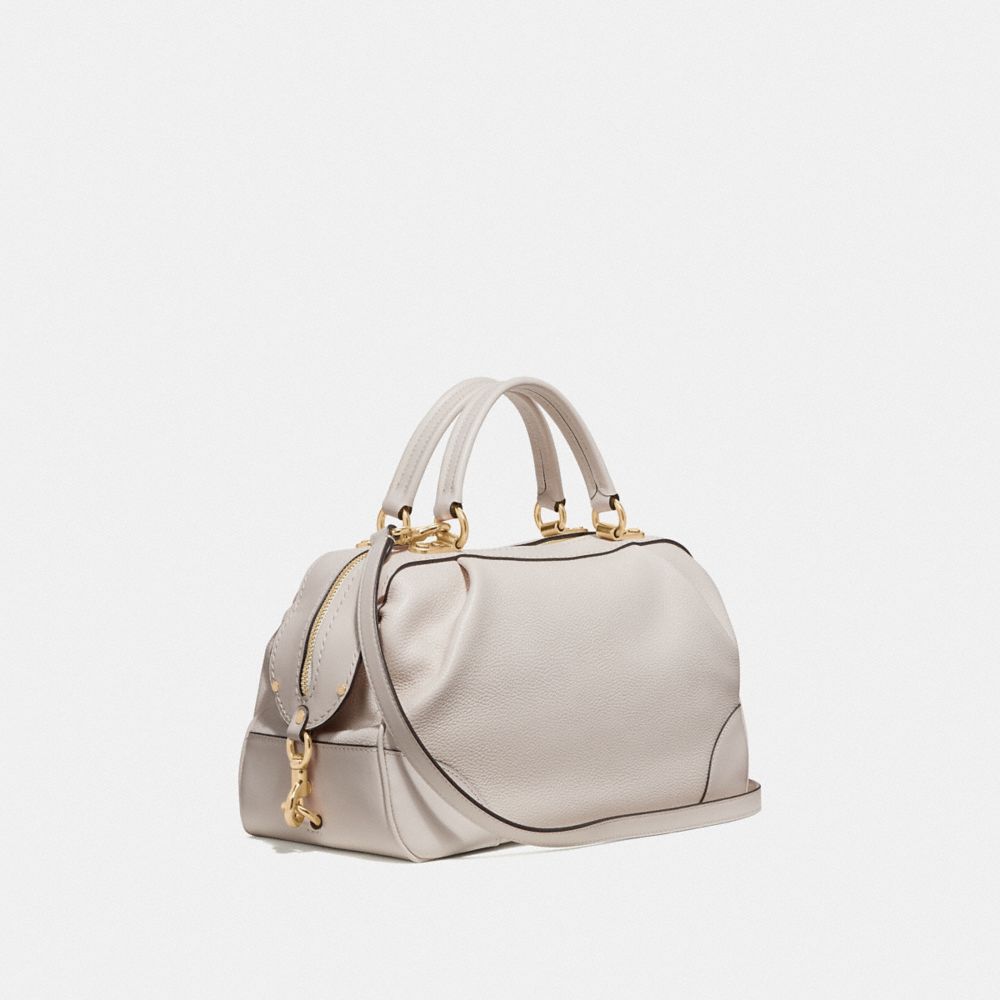 COACH®,Lane Satchel,,Angle View