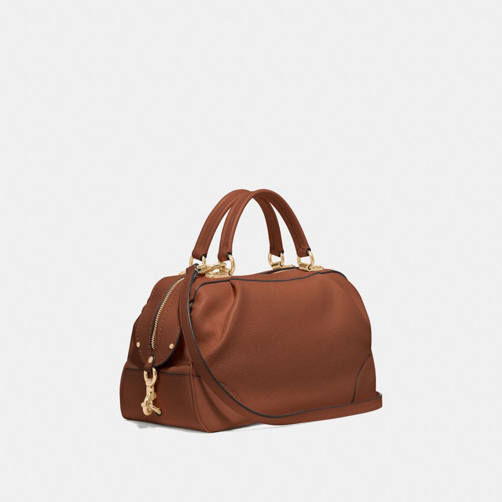 COACH®,Lane Satchel,,Angle View