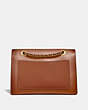 COACH®,PARKER IN COLORBLOCK,Leather,Medium,Brass/Straw 1941 Saddle,Back View