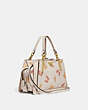COACH®,DREAMER 21 WITH BUTTERFLY PRINT,Leather,Small,Gold/Chalk,Angle View