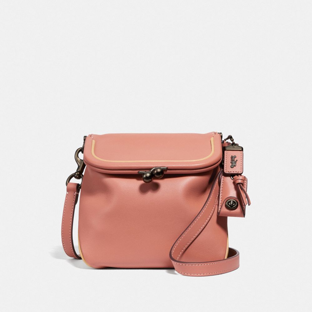 COACH®,RIDER BAG 12,Leather,Small,V5/Light Peach Multi,Front View image number 0