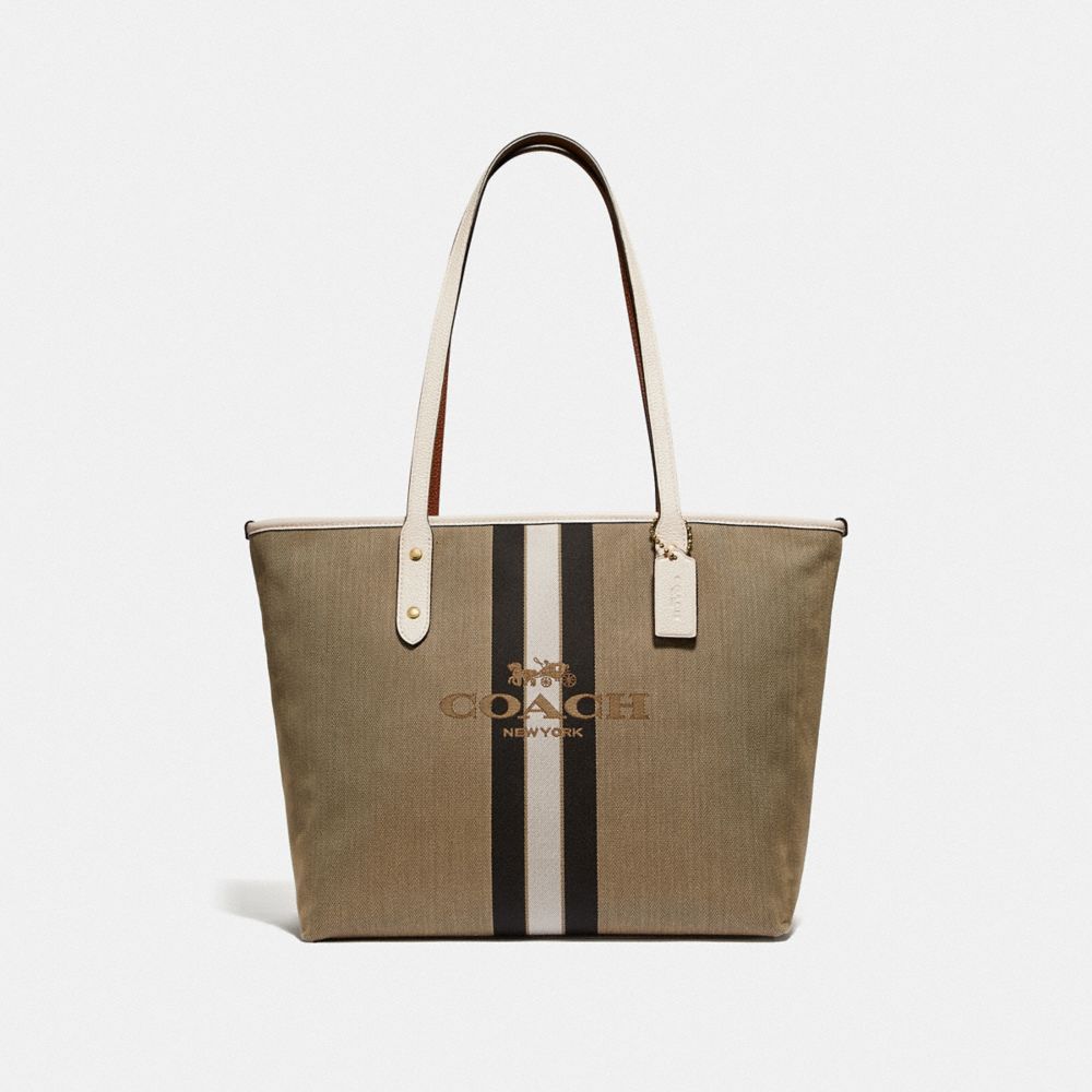 COACH® | City Zip Tote With Horse And Carriage