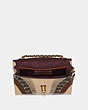 COACH®,PARKER 18 WITH WAVE PATCHWORK AND SNAKESKIN DETAIL,Leather,Small,Brass/Ivory Multi,Inside View,Top View