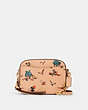 COACH®,CAMERA BAG WITH PALM PRINT,Leather,Mini,Gold/Beechwood,Front View