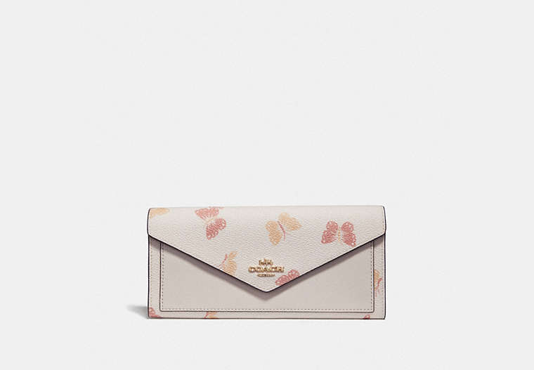 Soft Wallet With Butterfly Print