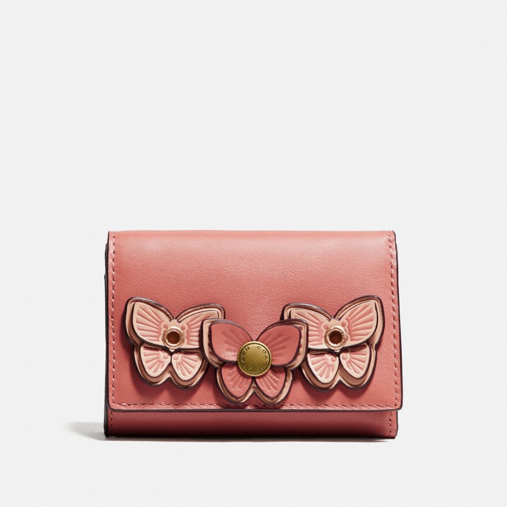 Coach butterfly applique wallet sale