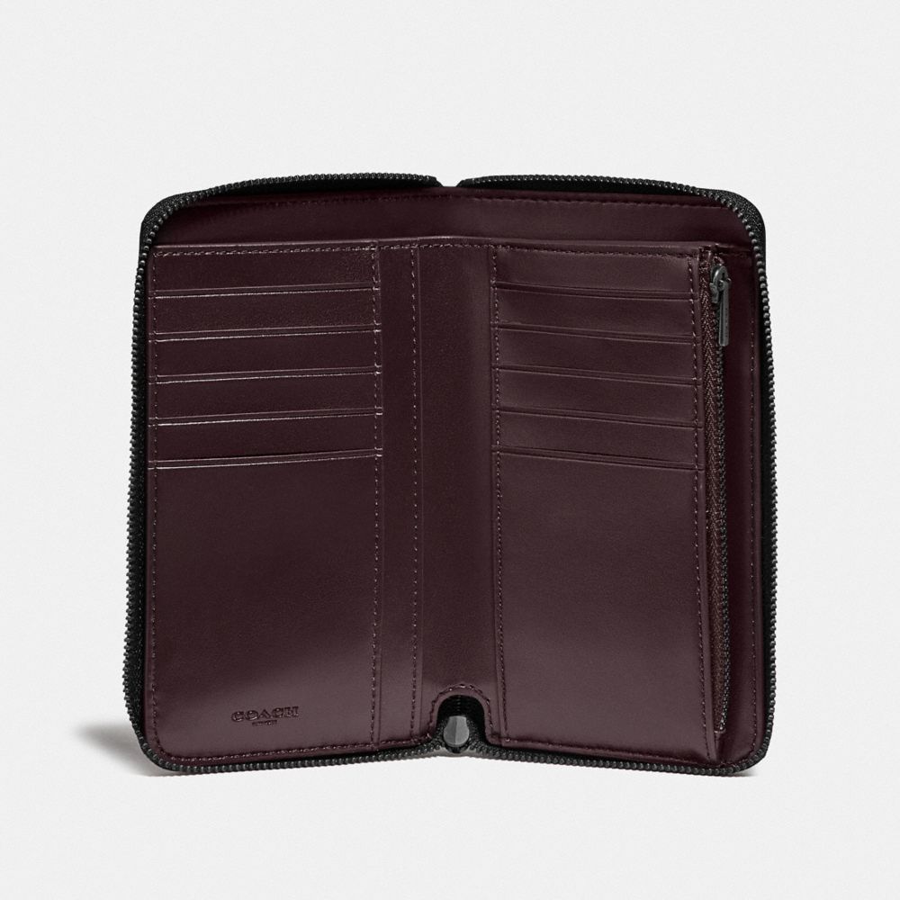 COACH®,Medium Zip Around Wallet With Rexy And Carriage,,Inside View,Top View