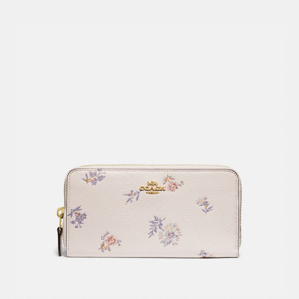 Accordion Zip Wallet With Meadow Prairie Print